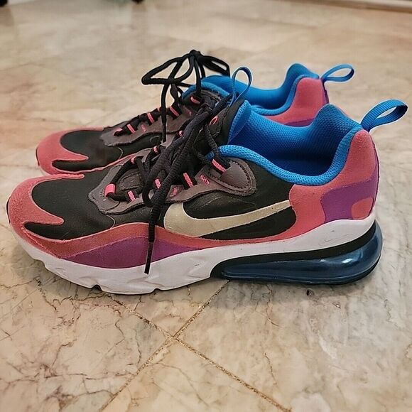 Nike Air Max 270 React Pink Youth 6 Womens Size‎ 7.5 Athletic Shoes Sneakers - Picture 6 of 12